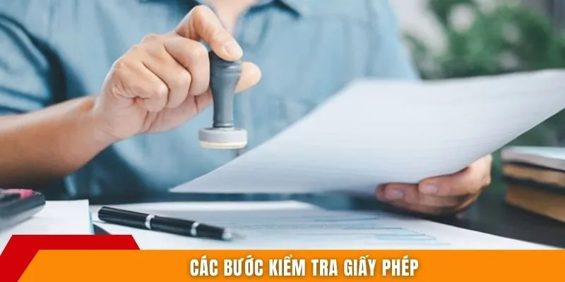 Các bước kiểm tra giấy phép 